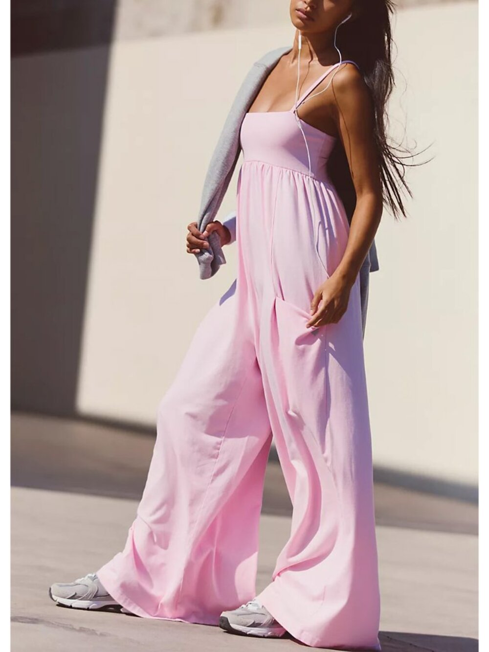 FP Movement by Free People Pink Wide-Leg Jumpsuit